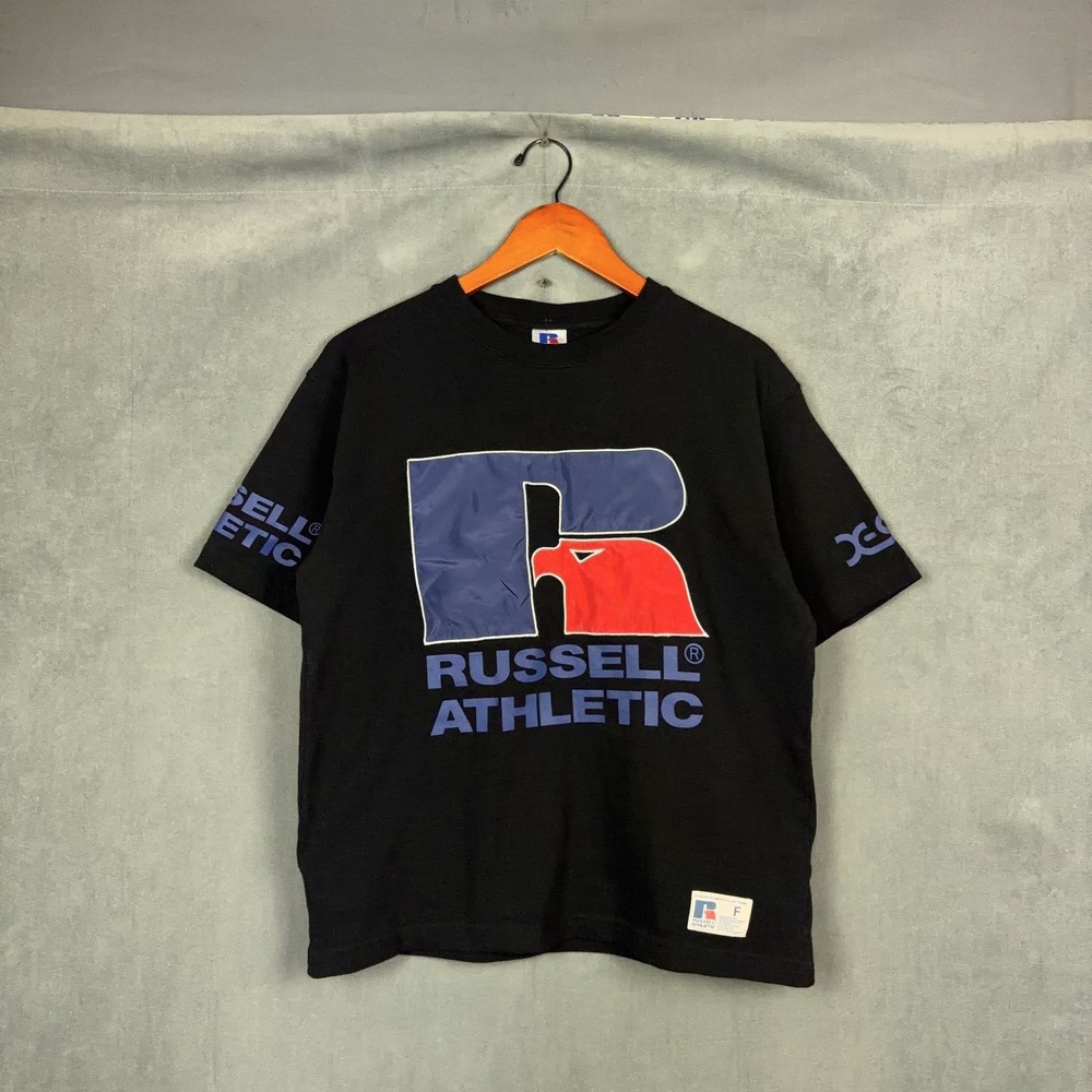 X-Girl x Russell Athletic t shirt Womens Size Medium Loose Fit Japan Streetwear